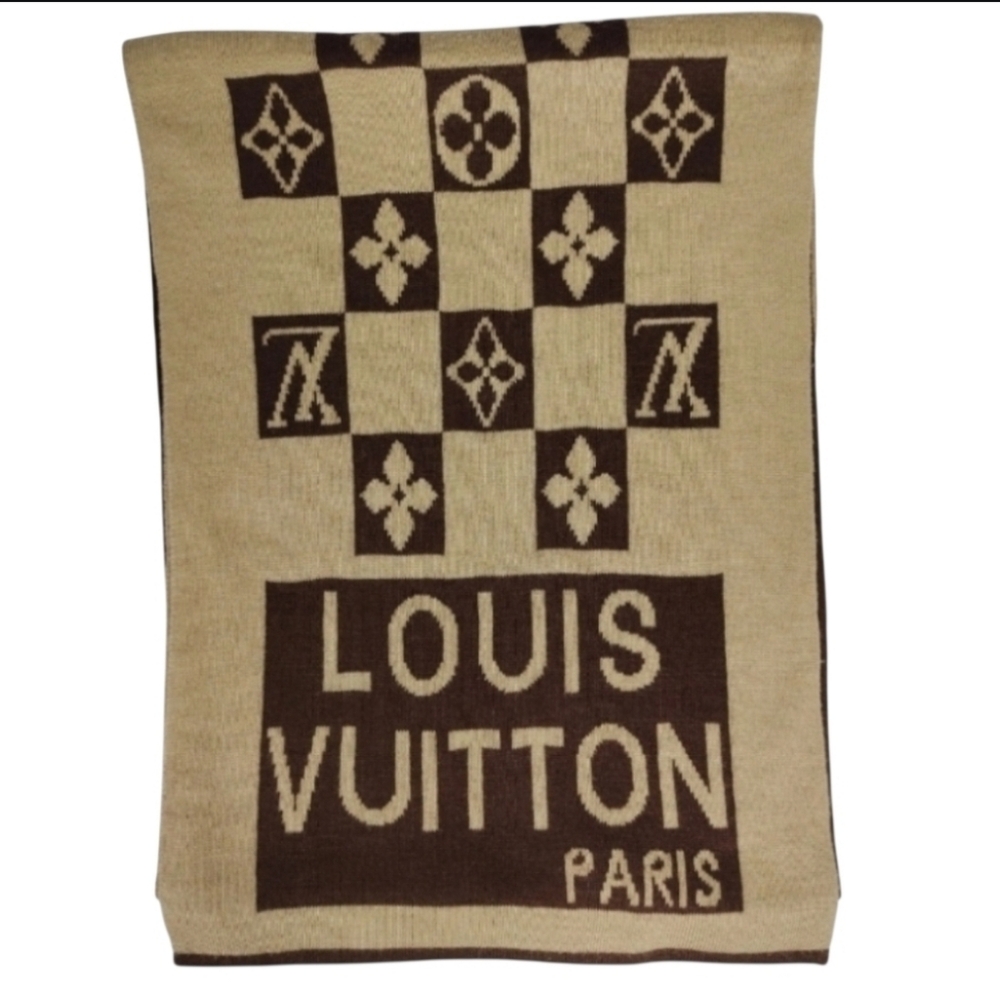🏅Luxurious LOUIS VUITTON WOOL & SILK SCARF - Picture 5 of 10
